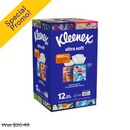 Kleenex, Ultra Soft Facial Tissue, 3-Ply, Upright Box, 85 ct (12 Pack)