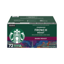 Starbucks, French Roast Dark Roast, K-Cup Pods, 0.42 oz (72 Pack)