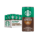 Starbucks, Espresso & Cream, 6.5 oz (12 Pack)