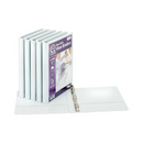 TOPS, Non-Stick View Binder, Round Ring, White 1/2" (6 Pack)
