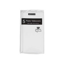Artstyle, Rectangular Plastic Table Covers, White (5 Pack)