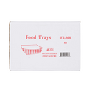 Vital International Solutions, Paper Food Tray, Red/White, 3 lb (4 Pack)