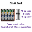 CLOSEOUT Repacked Soda, 16 oz (63 Pack)