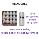 *FINAL SALE* CLOSEOUT Repacked Energy Drinks, 16 oz (63 Pack)