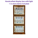 Tequila Centenal, Origin Premium 100% Double Distilled Agave Tequila Blanco + in-store demo + handcrafted display box with lighting, 750 ml (48 Pack)