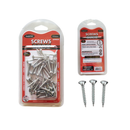 FamilyMaid, Wood Screws, Silver, 1" (3.5 x 25 mm), 72 g (24 Pack)