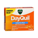 Dayquil, Cold & Flu Multi-Symptom Relief LiquiCaps, 8 ct (24 Pack)
