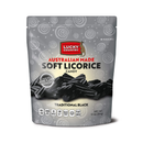 Lucky Country, Traditional Black Soft Australian Licorice, 10 oz (8 Pack)
