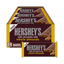 Hershey's, Milk Chocolate Bar, Almonds, King Size, 2.6 oz (18 Pack)