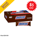 Snickers, Milk Chocolate, Candy Bar, 1.86 oz (48 Pack)