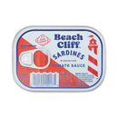 Beach Cliff, Wild Sardines in Tomato Sauce, 3.75 oz (12 Pack)