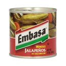 Embasa, Whole Pickled Jalapeños, 12 oz (12 Pack)