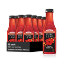 Lipton, Pure Leaf, Herbals Peach Hibiscus Iced Tea, 18 oz (12 Pack)