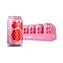 Poppi, Raspberry Rose Prebiotic Soda, 12 oz (12 Pack)