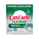 Cascade, Platinum ActionPacs Dishwasher Detergent (Fresh Scent), 9 ct (6 Pack)