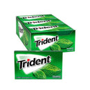 Trident, Sugar Free Gum, Spearmint, 14 ct (12 Pack)