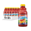 Clamato, Tomato Cocktail, Picante, 32 oz (12 Pack)