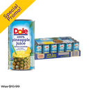 Dole, 100% Pineapple Juice, 6 oz (24 Pack)