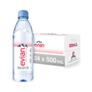 Evian, Natural Spring, Water, 0.5 l (24 Pack)
