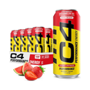 C4, Energy Drink, Original Strawberry Watermelon Ice, 16 oz (12 Pack)