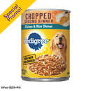 Pedigree, Chopped Ground Dinner, Chicken & Rice Dinner, 13.2 oz (12 Pack)