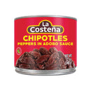 La Costeña, Chipotle Peppers, 12 oz (12 Pack)