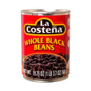 La Costeña, Whole Black Beans, 19.75 oz (12 Pack)