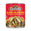 La Costeña, La Costeña Sliced Jalapeño Peppers, 28 oz (12 Pack)