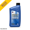 Chevron, Supreme, SAE 20W-50 Motor Oil, Gasoline Engine Formula, 1 qt (12 Pack)