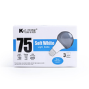 K-Lite, Light Bulb, 75 Watts, 3 ct (1 Pack)