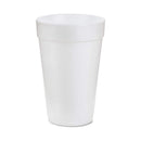 Dart, Cup 16 oz Foam Cup White, 25 ct (40 Pack)
