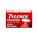 Tylenol, Pain Relief & Fever Reducer Caplets, Extra Strength, 500 mg, 24 ct (1 Pack)