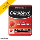 ChapStick, Lip Balm, Classic Strawberry, 0.15 oz (1 Pack)