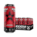 Rockstar, Energy Drink, Punched, Fruit Punch, 16 oz (12 Pack)