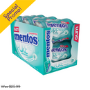 Mentos, Pure White, Sugar Free Gum, Wintergreen, 50 ct (6 Pack)