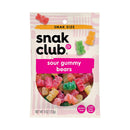 Snak Club, Sour Gummy Bears, Snack Size, 4 oz (12 Pack)
