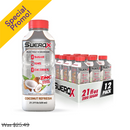 Suerox, Electrolyte Drink, Coconut Refresh, 21.3 oz (12 Pack)