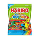 Haribo, Gummi Candy, Rainbow Worms, Share Size, 4 oz (12 Pack)