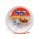 Hefty, Compartment Foam, 8.8" Plates, 17 ct (28 Pack)