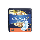Always, Maxi Pads with Wings S4, 16 ct (1 Pack)