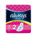 Always, Classic w/ Wings, Maxi S2, 9 ct (1 Pack)