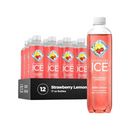 Sparkling Ice, Sparkling Water, Strawberry Lemonade, 17 oz (12 Pack)