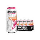 Rockstar, Energy Drink, Pure Zero, Tangerine Mango Guava Strawberry, 16 oz (12 Pack)
