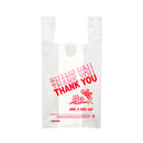 Plastic Bags, White 12" x 7" x 22", 300 ct (1 Pack)