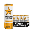 Rockstar, Energy Drink, Focus, Orange Pineapple, 16 oz (12 Pack)