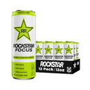 Rockstar, Energy Drink, Focus, Lemon Lime, 16 oz (12 Pack)