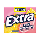 Extra, Sugar Free Chewing Gum, Pink Lemonade, 15 ct (10 Pack)