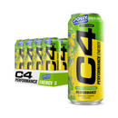 C4, Energy Drink, Jolly Rancher, Green Apple, 16 oz (12 Pack)