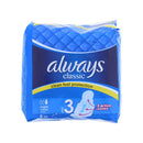 Always, S3, Classic Night Pads with Wings, 8 ct (1 Pack)