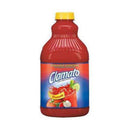 Clamato, Tomato Cocktail, Picante, 64 oz (8 Pack)